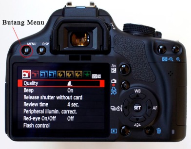 The Canon Information Window is based upon the same menu setup that all of their DSLR's, including the most expensive professional ones, use. Tabs across the top can be cycled through, each with a dropdown of features and functions listed. All of the features appear in the dropdown, without the need to scroll, a very nice feature. (Copyright 2010 / Andrew Boyd)